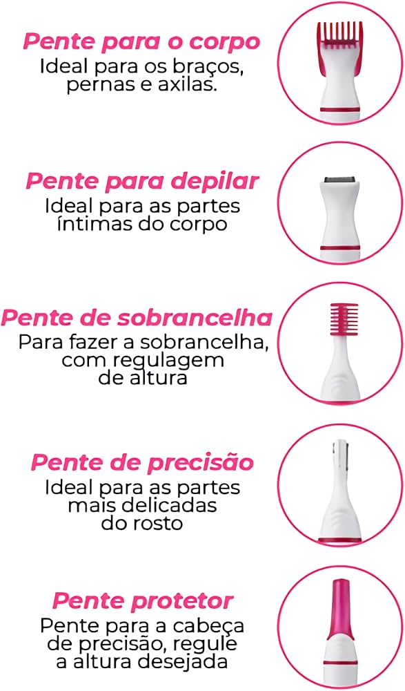 Depilador Portátil 5 em 1