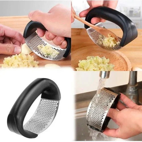 Espremedor de Alho Em Aço Inox